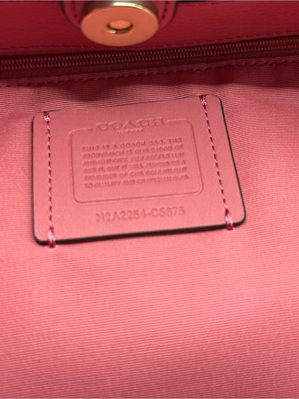Coach Horse and Carriage Faded Blush Tote - Picture 6 of 11